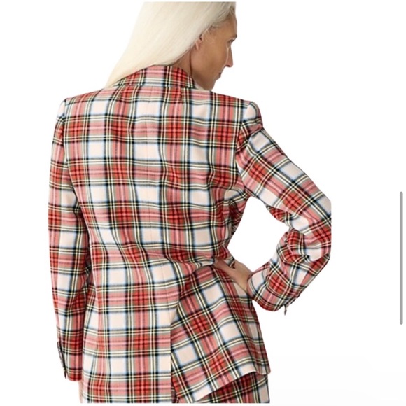 J. Crew Willa blazer in Snowy Stewart tartan wool blend - size 4 Tall - Picture 6 of 6